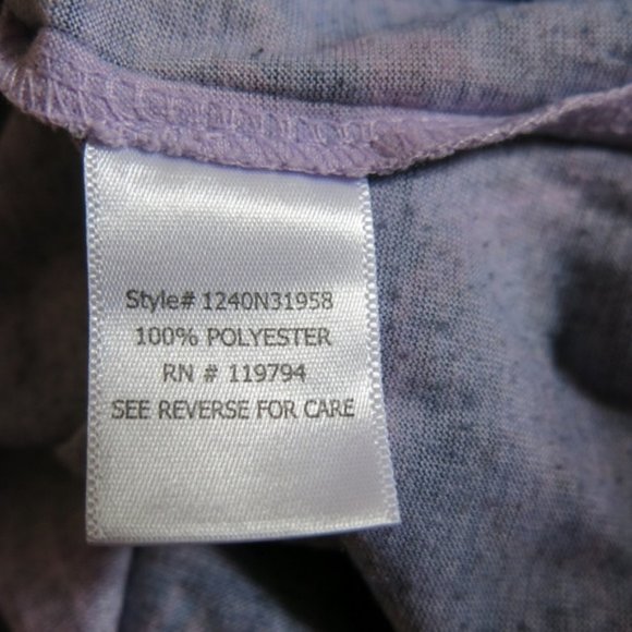 ONE WORLD Scoop Neck Elastic Pleats Tunic Large - Picture 6 of 6